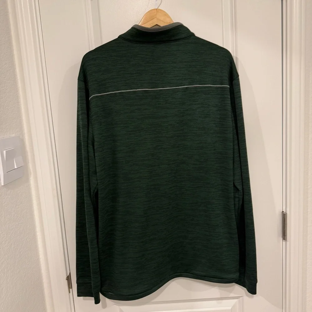 Pebble Beach Green Dry Luxe Performance Men's 1/4 Zip Pullover Size XL Golf - Picture 3 of 7